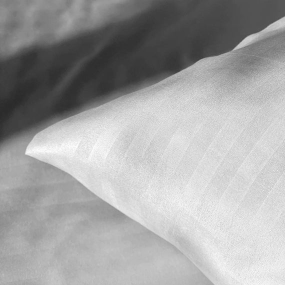 Комплект постільної білизни Emily Fiber White Stripe мікрофібра євро 200х220 см білий (94348323) | Зображення 4