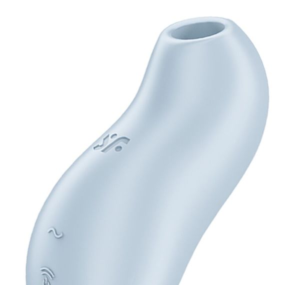 Вакуумный клиторальный стимулятор с вибрацией Satisfyer Pocket Pro 1 Blue | Зображення 3