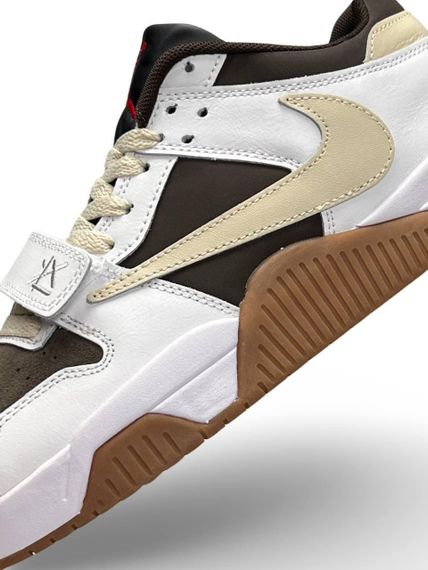 Кроссовки  Air Jordan x Travis Scott “Cut The Check” White Brown Gum , Вьетнам A1396 44 28 | Зображення 6