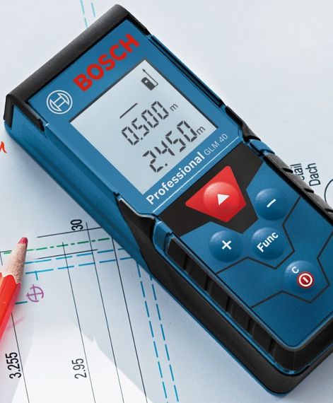 Дальномер лазерный Bosch GLM 40 ± 1.5 мм, 0,15-40м, синий (0.601.072.900) | Зображення 2