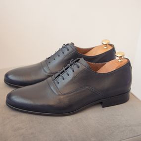 Кожаные туфли Ikos синий цвет 39 размер