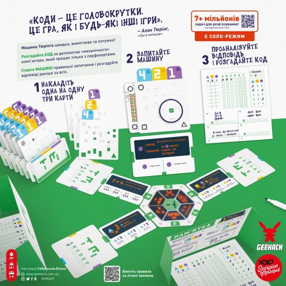 Настольная игра Машина Тюринга (Turing Machine) укр. | Зображення 1