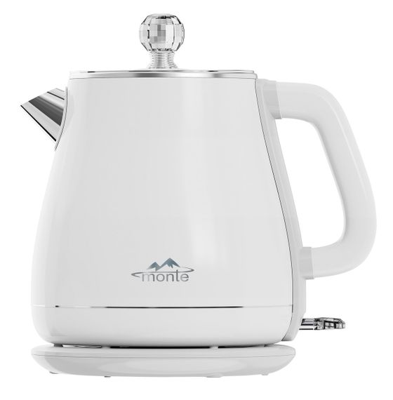 Електрочайник Monte MT-1832 White, 1.7 л, 1800 Вт, з подвійними стінками