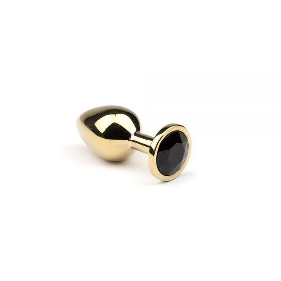 Анальная пробка,Gold Black Diamond, S Металл sexstyle