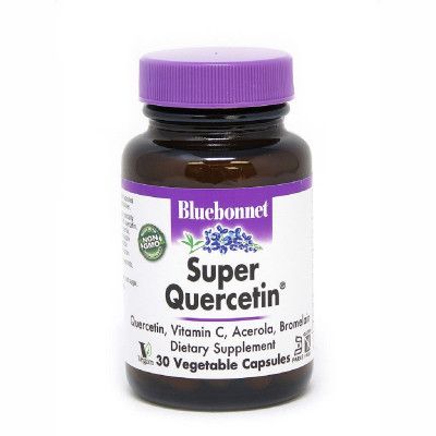Антиоксидант Bluebonnet Nutrition Кверцетин, Super Quercetin, 30 вегетарианских капсул (BLB-00550) - Топ