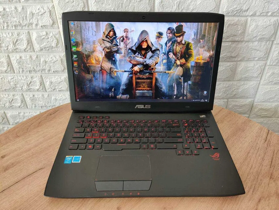 Ноутбук Asus ROG 17.3 FHD/IPS/i7 4710HQ/24Gb/SSD256Gb M2+HDD1Tb/GTX 980M-4Gb