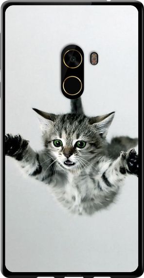 Чехол на Xiaomi Mi MiX 2 Летящий котёнок "2322u-1067-17620"