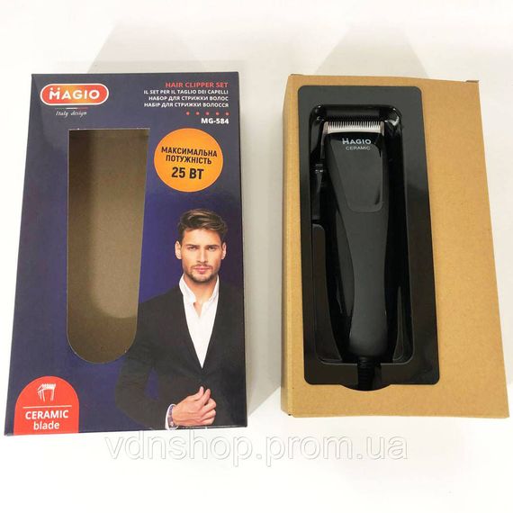 Мережева машинка для стрижки голови MAGIO МG-584 керамика, Машинка для стрижки волосся домашня TY-18 | Зображення 5