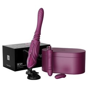 Премиальная смарт секс-машина ZALO SESH с функцией подогрева, фиолетовая sexstyle