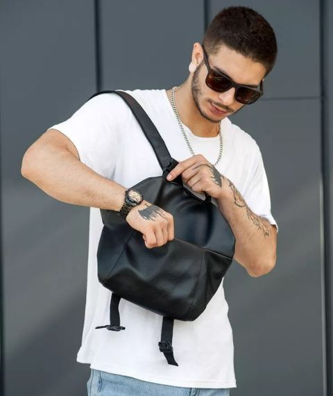 Чоловіча  сумка бананка Sambag Tirso Zard чорна 33 × 22 × 7 см (80551001m) | Зображення 2