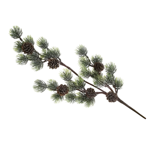Декор Кедрова гілка з шишками 68см БОНА ДИ