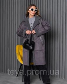 Пальто-колір сірий розмір XL FI_008885