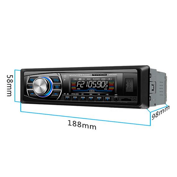 Автомагнітола 1DIN MP3-8506BT RGB Bluetooth 2.0 (MER-12631_552) | Зображення 4