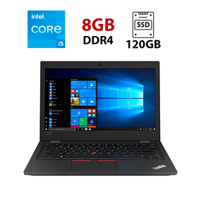 Ультрабук Lenovo ThinkPad L390 / 13.3" (1920x1080) IPS / Intel Core i5-8250U (4 (8) ядра по 1.6 - 3.4 GHz) / 8 GB DDR4 / 120 GB SSD / Intel UHD Graphics / WebCam б/у