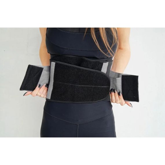 Пояс-корсет для підтримки спини "Waist Shaper" Power System 6031GR-3 Grey, S/M | Зображення 3