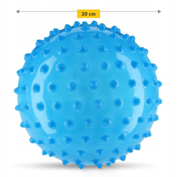 М'яч для пілатесу, йоги, реабілітації 4FIZJO 20 см (масажний) Blue (P-5905973402354) | Зображення 5