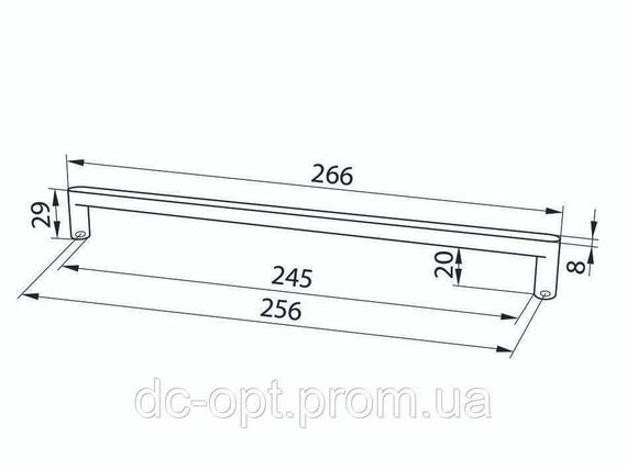 Ручка DL 42/256 WHT-RM Белый Матовый ДС СтандартЛайн | Зображення 1