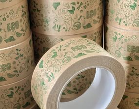Скотч бумажный 48х50 м "ECO" (36 шт. в упаковке), , !!! Скидка из-за небольших дефектов !!!
