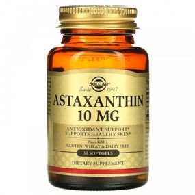 Solgar Astaxanthin / Астаксантин 10 мг в капсулах №30