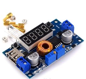 Преобразователь DC-DC понижающий на XL4015E 5А(HW-514) 75W с индикацией CC/CV