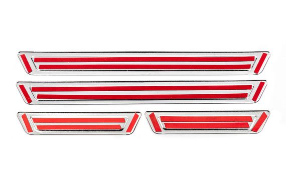 Универсальные накладки на пороги Volkswagen V-1 (4 шт., нержавейка) для Volkswagen | Зображення 3