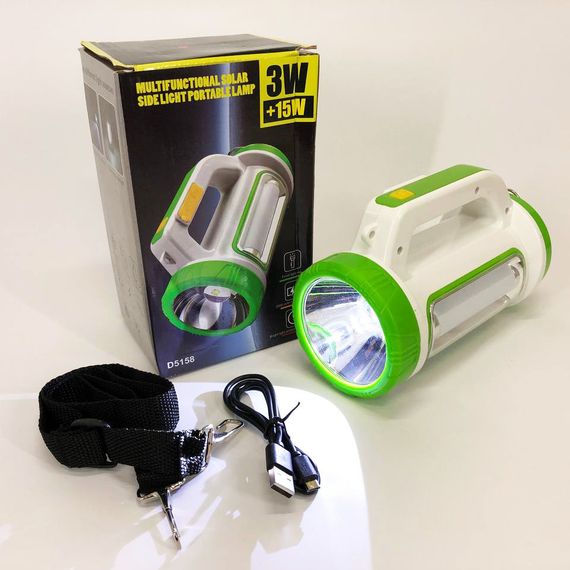 Кемпінговий ліхтар із сонячною панеллю, повербанк XPRO 5158-led-cob (47120-5158_211) | Зображення 3