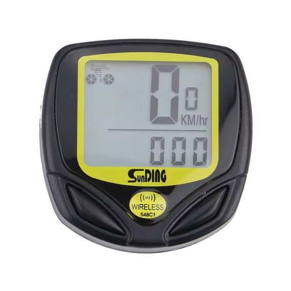 Велокомп'ютер бездротовий, 14 функцій, SunDing SD-548C / Велосипедний спідометр / Одометр для велосипеда | Зображення 3