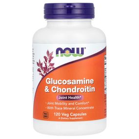 Глюкозамин и хондроитин NOW Glucosamine &amp; Chondroitin, 120 Veg Capsules