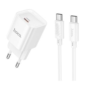 Мережевий зарядний пристрій Hoco C146A 1 USB-C PD/QC 20W+Type-C to Type-C