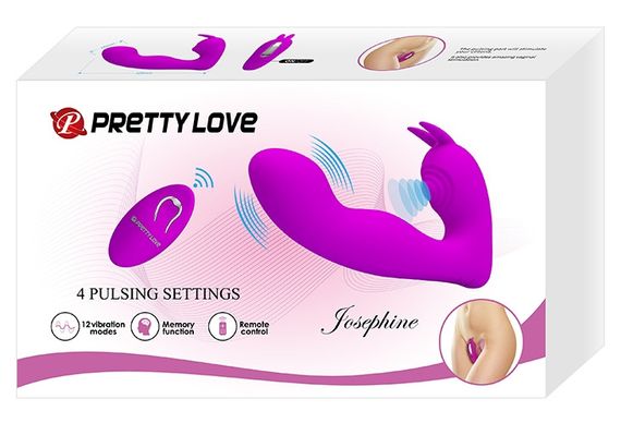 Мультифункціональний вібростимулятор на пульті управління Pretty Love Josephine Violet, BI - 014843W sexstyle | Зображення 8