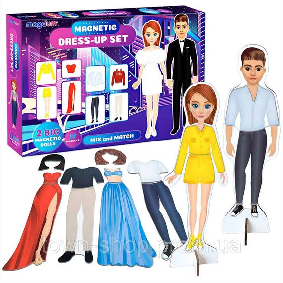 Настольная магнитная игра "Fashion story" ML4032-08 EN 2 магнитные куклы 37 магнитов