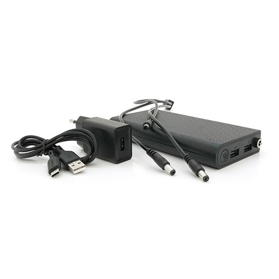 ДБЖ UPS-24W DC1024P для роутерів, Output: USB 5V/2A, DC9V,2.7A/12V,2A, 14000mAh(7*2000mAh), 155х75х23мм, 460грам, Black, BOX | Зображення 3