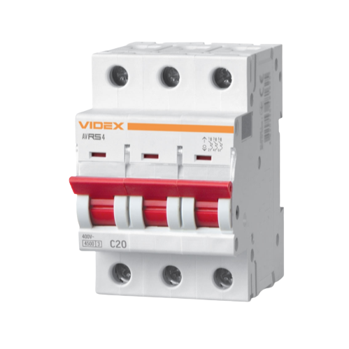 Автоматичний вимикач 3P 20А 4,5 kA VF-RS4-AV3C20 Resist Videx