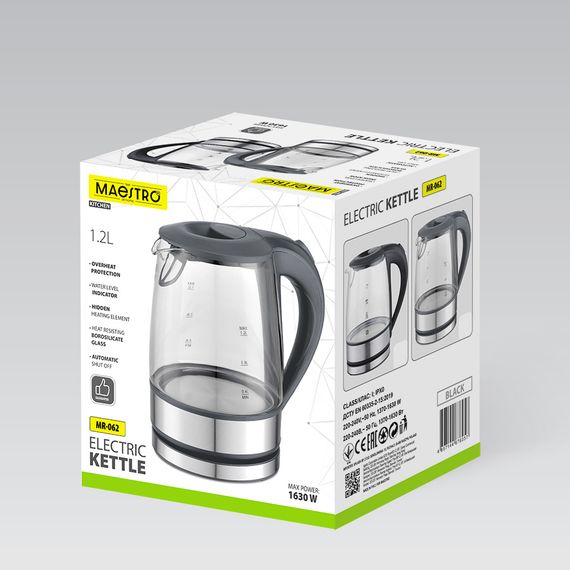 Електрочайник Maestro MR-062-Grey 1.2 л сірий | Зображення 4