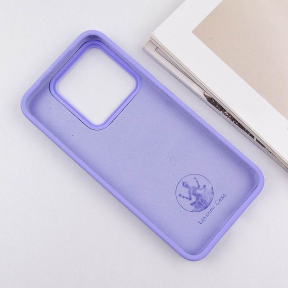 Чехол Silicone Cover Lakshmi (AAA) для Xiaomi Redmi Note 13 5G Сиреневый / Dasheen | Зображення 3