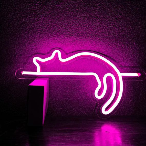 Неоновий світильник Киця на Полиці 300х160 acr-n000077 | Зображення 5