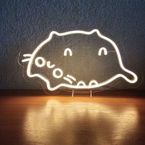 Неоновий світильник кіт Пушин 420х240 acr-n000076