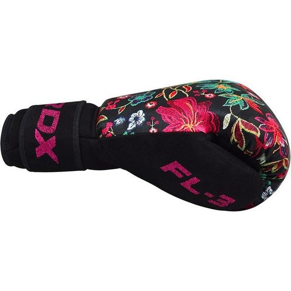 Боксерські рукавиці RDX FL-3 FLORAL BLACK-10 унцій (капа в комплекті) | Зображення 7