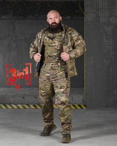 Тактичний костюм defender мультикам + футболка мультик ВТ6594