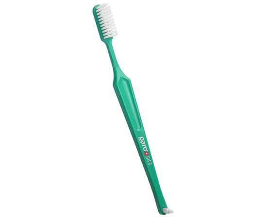 Зубна щітка м’яка paro® toothbrush S43 з монопучковою насадкою, зелена