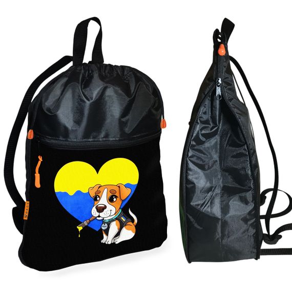 Школьный рюкзак детский Пес Патрон + Сумка для обуви спортивной формы рюкзак-мешок  для мальчика (01801) | Зображення 1