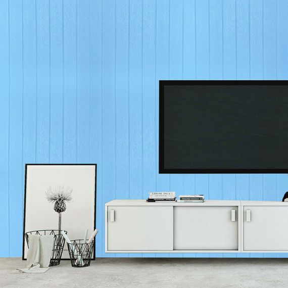 Самоклеюча 3D панель блакитне дерево 700х700х4мм (384) SW-00001372 | Зображення 3