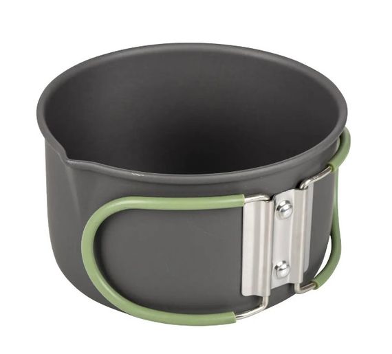 Набір посуду Bo-Camp Explorer 4 Pieces Hard Anodized Grey/Green (2200244) (DAS301407) | Зображення 4