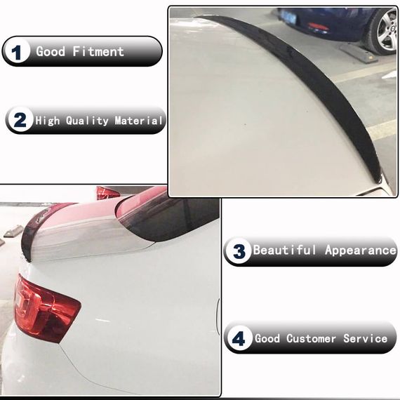 Спойлер (для 2011-2014, Карбон) для Volkswagen Jetta | Зображення 2