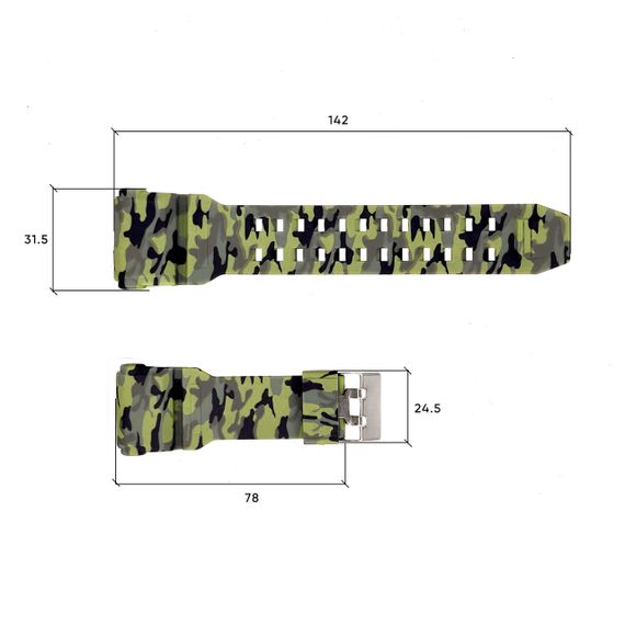 Ремешок для часов Skmei 1818CMGN Green Camo | Зображення 2