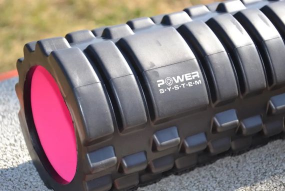 Масажний ролик (роллер) Power System PS-4050 Fitness Foam Roller Black/Pink (33x15см) (4050PI-0) | Зображення 3