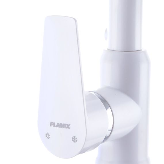 Змішувач для кухні Plamix Mario-017 White (з підведенням) (PM0608) | Зображення 2