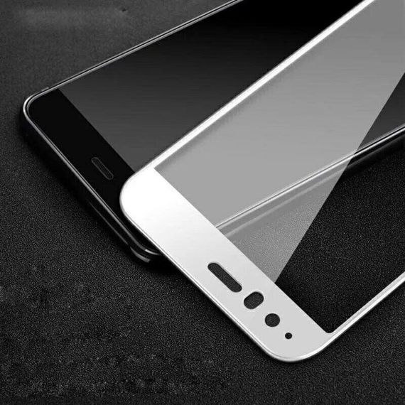 Захисне скло 2.5D на весь екран для Huawei P10 Plus колір Білий | Зображення 1
