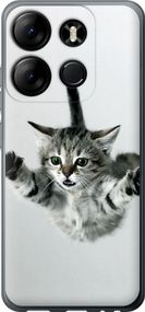 Чехол на Tecno Spark Go 2023 BF7 Летящий котёнок "2322u-2952-17620"