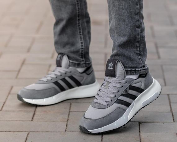 Adidas Retropy F2 Dark Grey адідас ретропі ф2 темно сірі адіки кроссовки адидас ретропи | Зображення 1